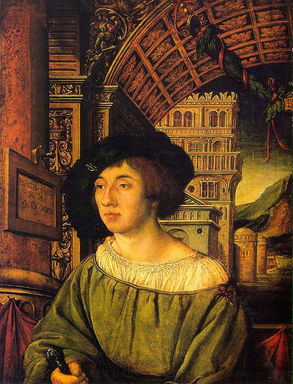 Ambrosius Holbein Portrait of a Young Man Spain oil painting art